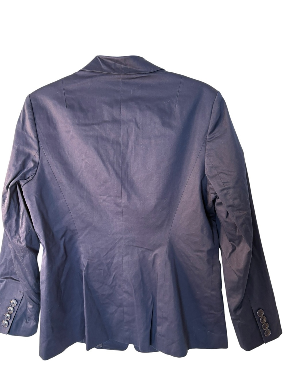 Talbots Navy Classic Two-Button Blazer - Picture 8 of 8